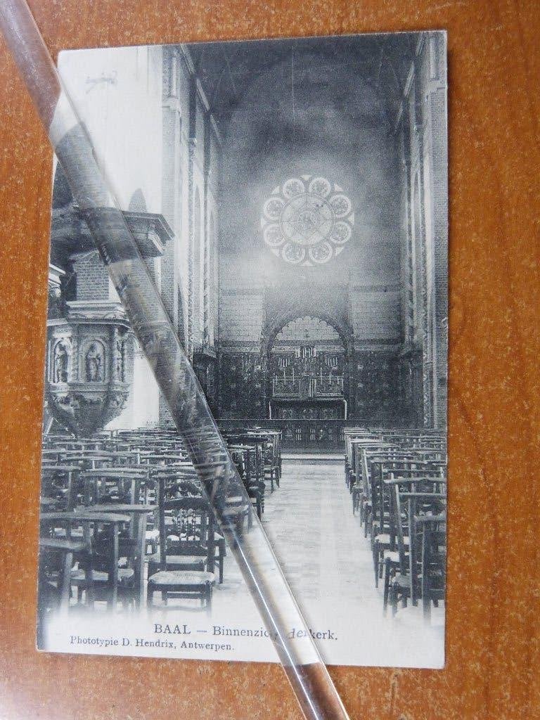 Baal (Tremelo) Kerk Interieur, Envoi, Avant 1920, Non affranchie, Brabant Flamand