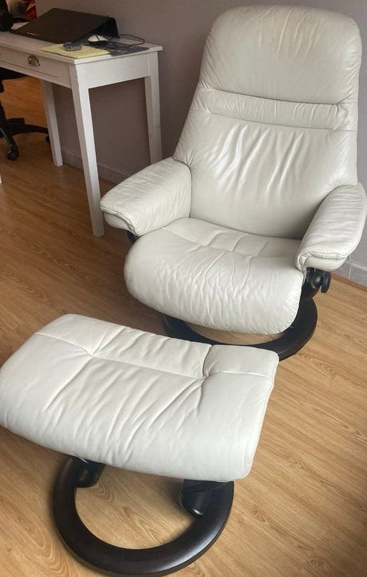 fauteuil inclinable en cuir en parfait état, Maison & Meubles, Fauteuils, Enlèvement, Comme neuf