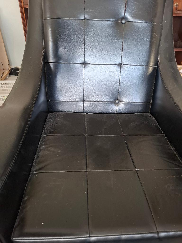 Vintage zetel met opknapwerk, Huis en Inrichting, Zetels | Zetels, Ophalen, Gebruikt, Eenpersoons, Minder dan 150 cm