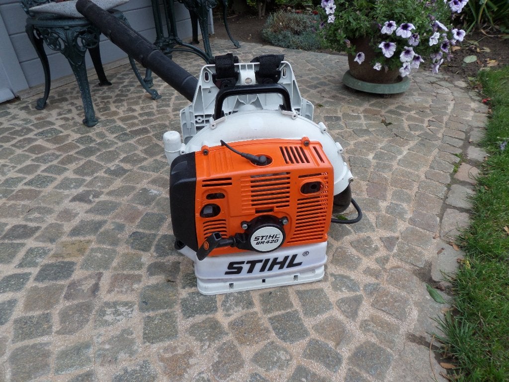 Bladblazer van Stihl type BR420, Tuin en Terras, Ophalen, Gebruikt, Ruggedragen, Stihl
