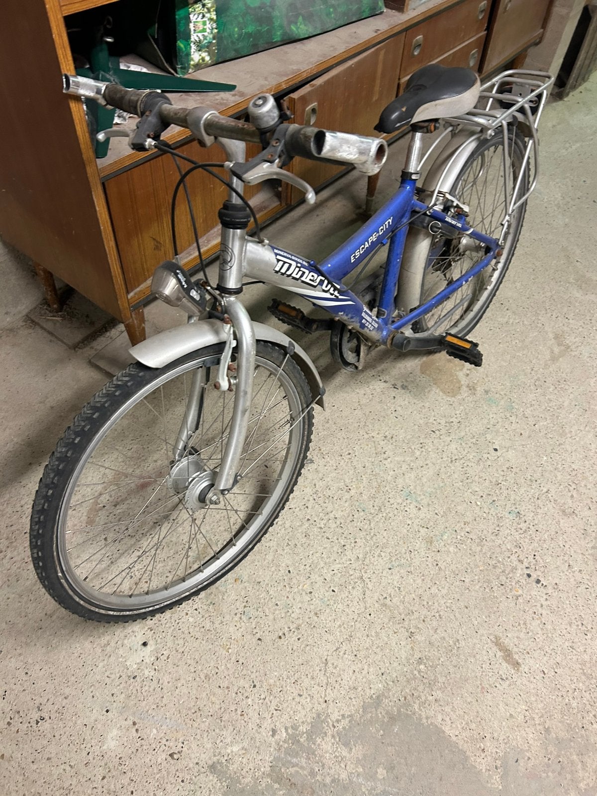 Vélo de ville Minerva Escape City (bleu/argent), Enlèvement, Utilisé, Hommes, Autres marques