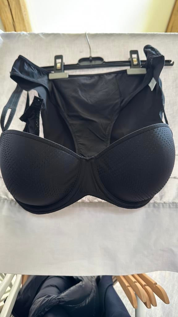 Marie Jo setje zwart EU80C mooie staat, Verzenden, Zwart, Slip