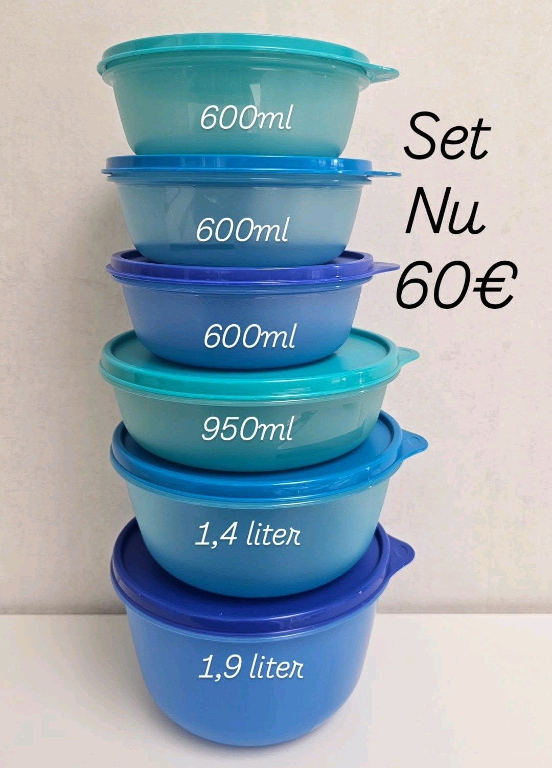 Tupperware set ruimtekommen, Ophalen of Verzenden, Nieuw