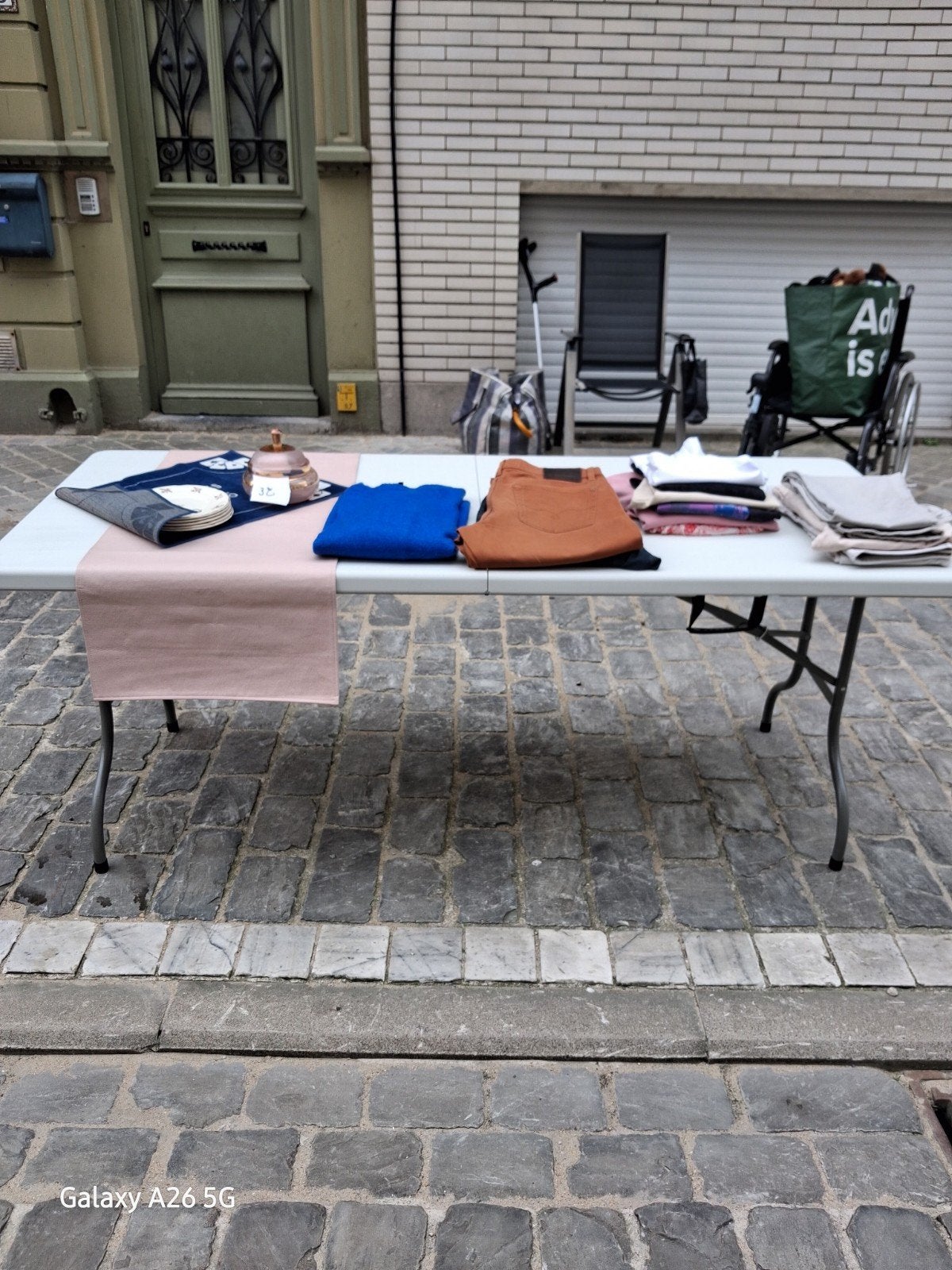 Klaptafel, Ophalen