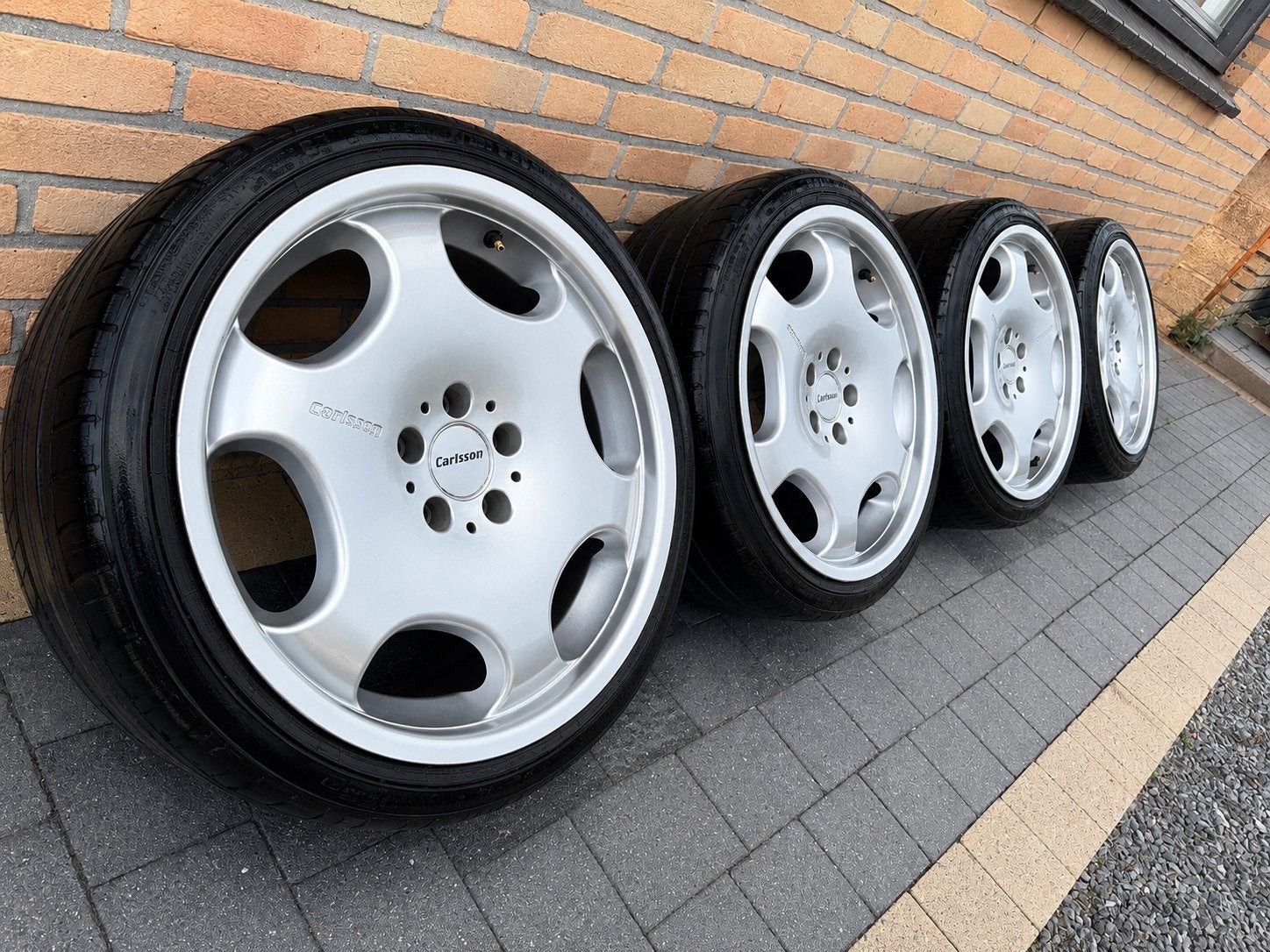 SKN MOTORS biedt aan   Originele Carlsson 19” Breedset, Auto-onderdelen, Banden en Velgen, Ophalen, 19 inch, Band(en)