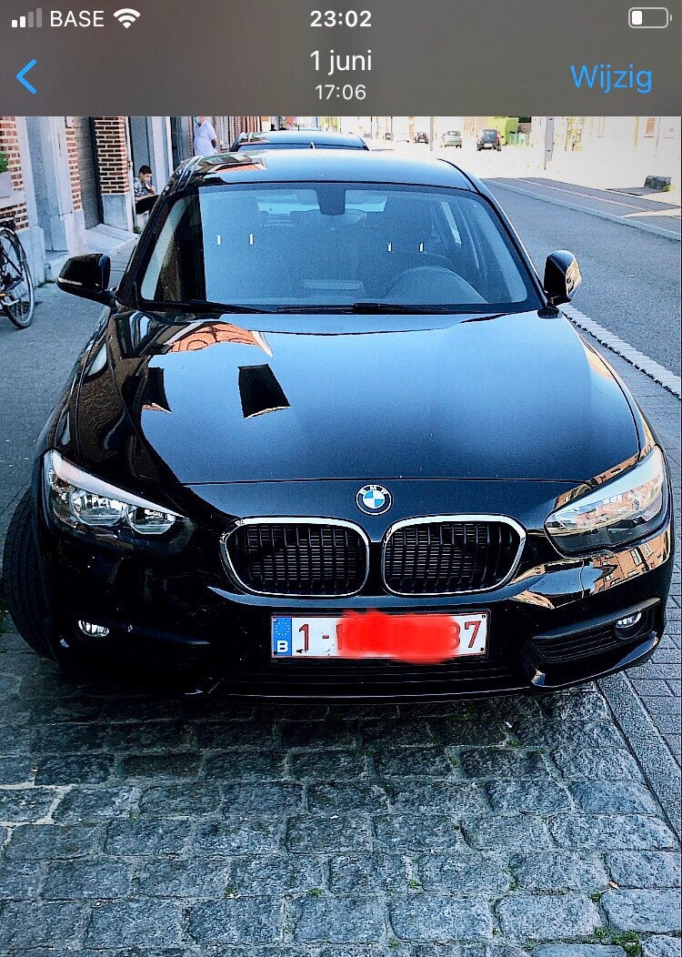 BMW 116i, Dealer onderhouden, Zwart, 5 deurs, Particulier