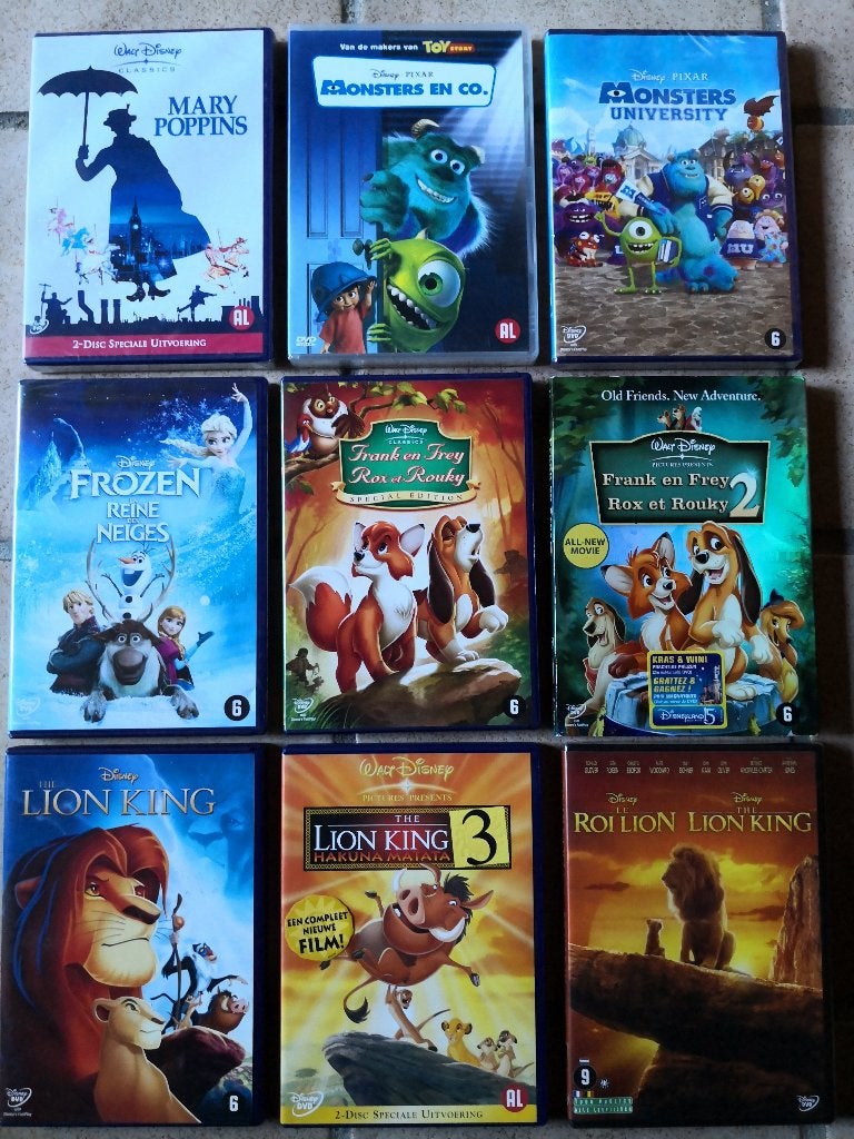 Diverse Disney en Pixar dvd's uit te kiezen, Ophalen of Verzenden