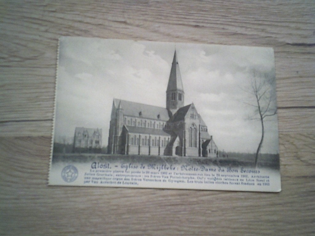 AALST / ALOST: Eglise de Mijlbeke, Enlèvement ou Envoi, Avant 1920, Non affranchie, Flandre Orientale