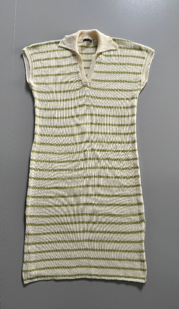 gebreide gestreepte jurk "Just Woman by Matteo", maat TU, Kleding | Dames, Jurken, Zo goed als nieuw, Groen, Ophalen