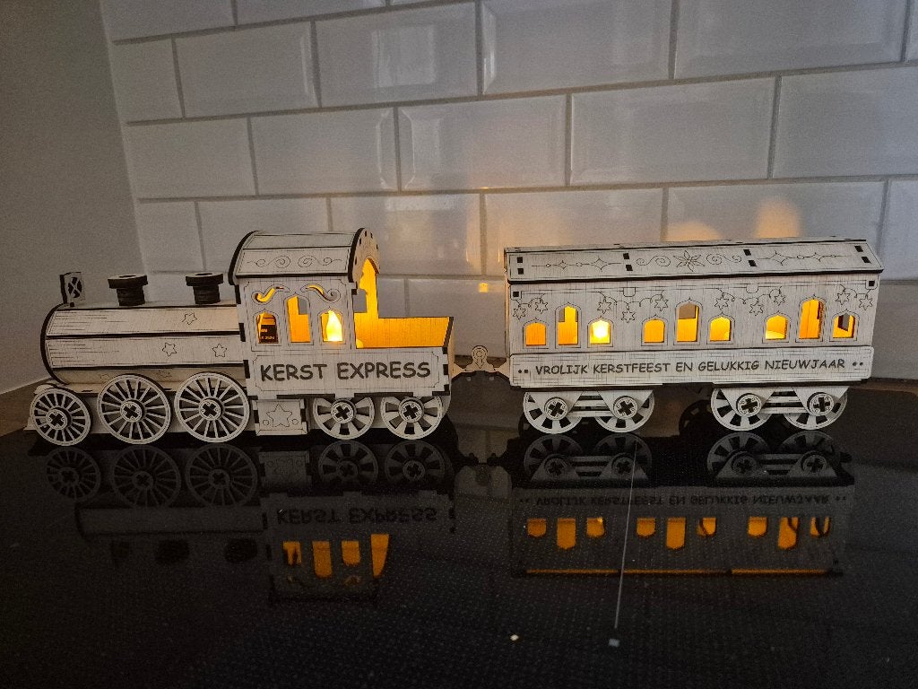 Handgemaakte houten kersttrein., Diversen, Kerst, Ophalen of Verzenden