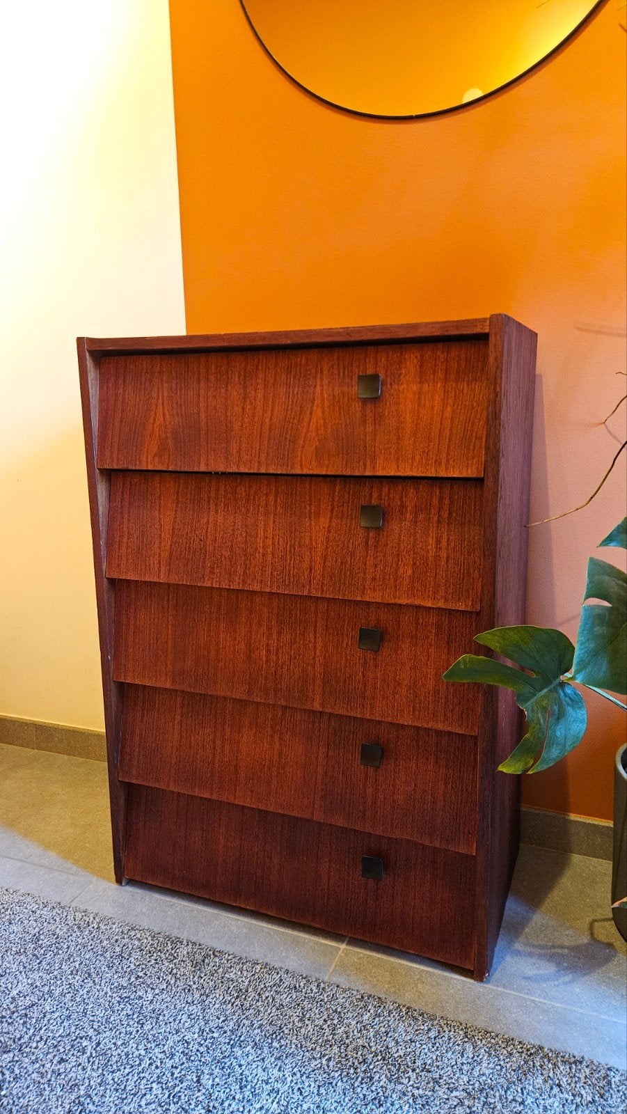 Armoire en bois vintage/armoire à chaussures en bois/commode, 25 à 50 cm, 5 tiroirs ou plus, Moins de 100 cm, Enlèvement