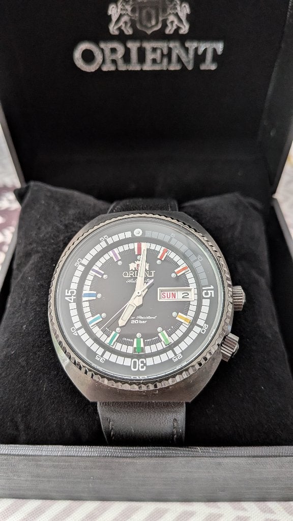 Orient sport classic Limited Edition, Autres marques, Enlèvement ou Envoi, Cuir, Acier