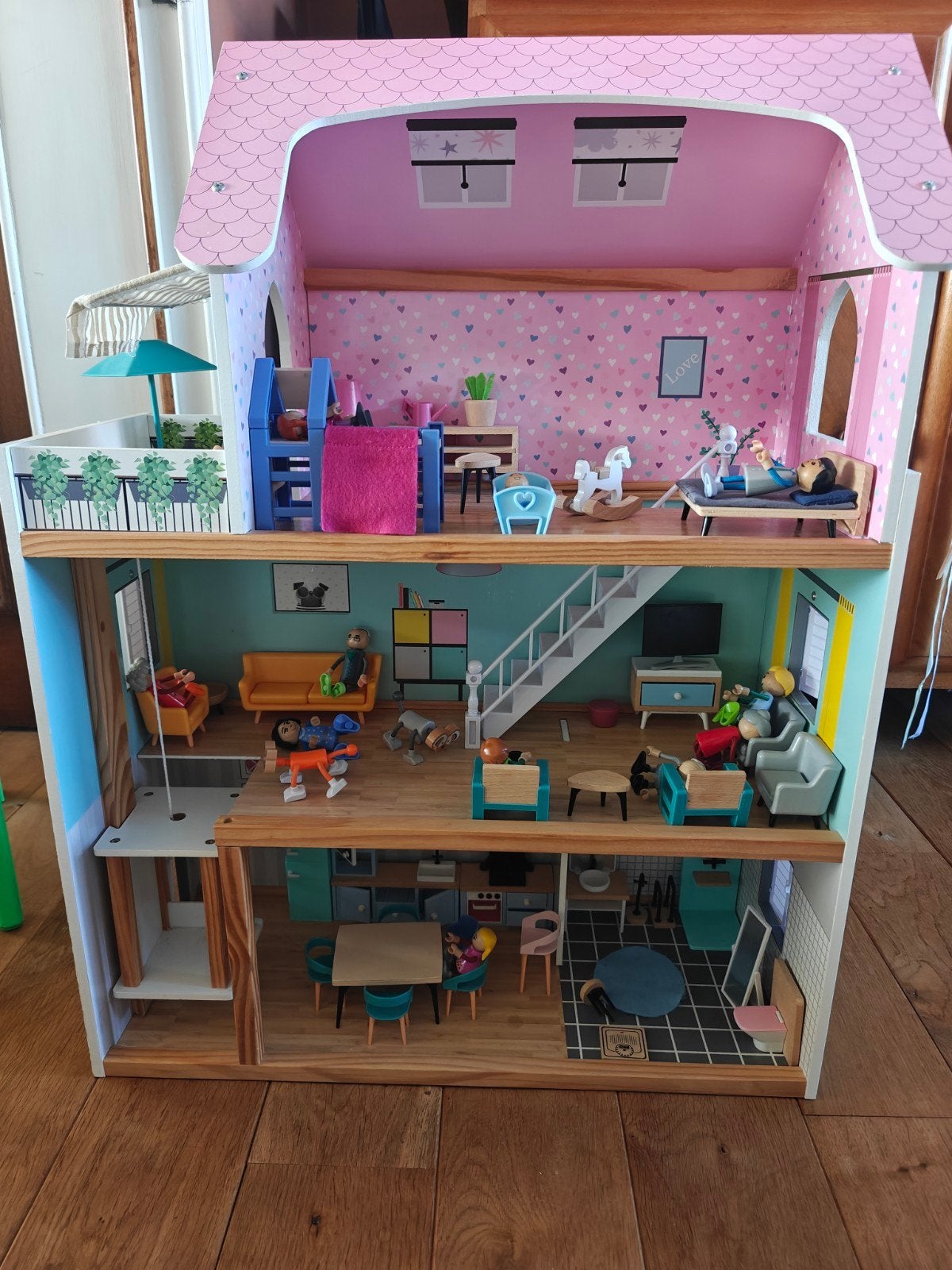 Prachtig poppenhuis incl. alle accessoires, Ophalen of Verzenden