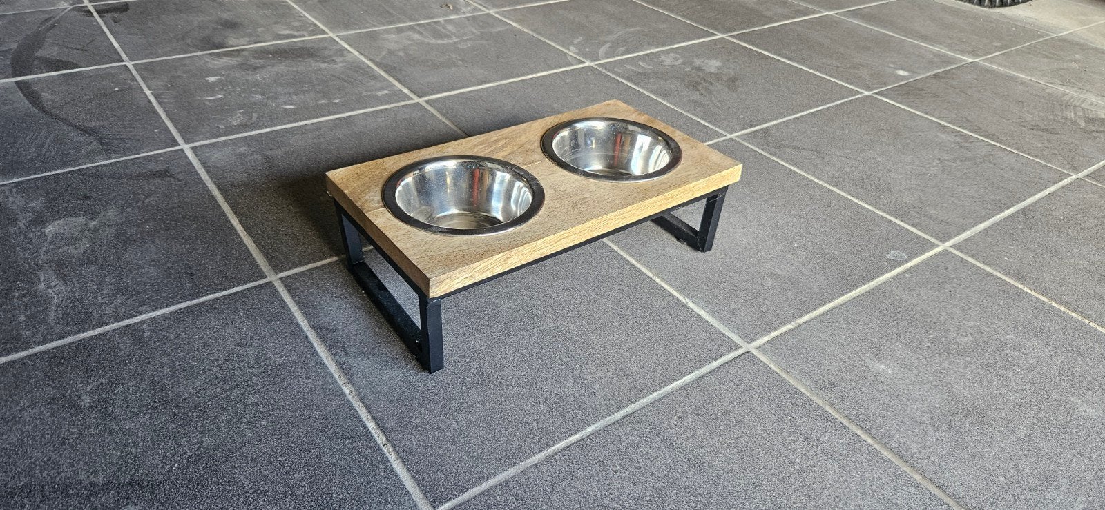 Industriële Hondenvoerbak Dubbel, Animaux & Accessoires, Nourriture & Bols pour chiens, Enlèvement, Comme neuf