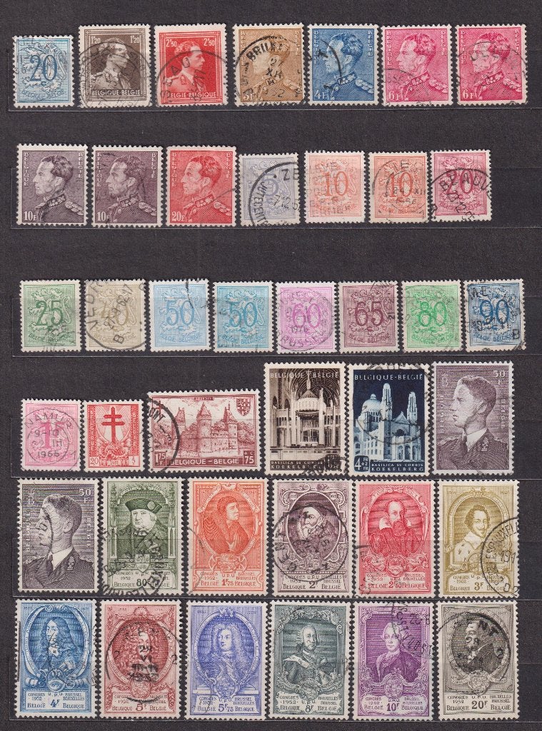 Belgique 1951-1952 oblitérés, Timbres & Monnaies, Timbres | Europe | Belgique, Envoi, Affranchi, Oblitéré