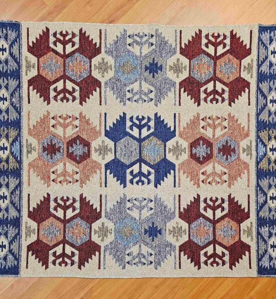 Kelim Vloerkleed 165/104 cm, Huis en Inrichting, Verzenden, Gebruikt, Meerkleurig, Overige stijlen