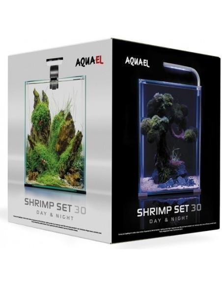 Aquael Shrimp set 30 Day & night 30 litres entièrement neuf, Animaux & Accessoires, Poissons | Aquariums & Accessoires, Neuf, Chauffage