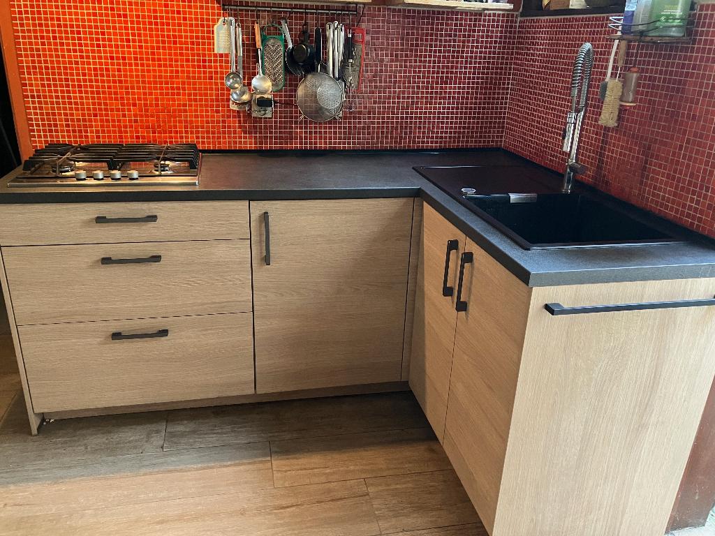 Keuken, Ophalen, Hoekkeuken, Zo goed als nieuw, Kunststof