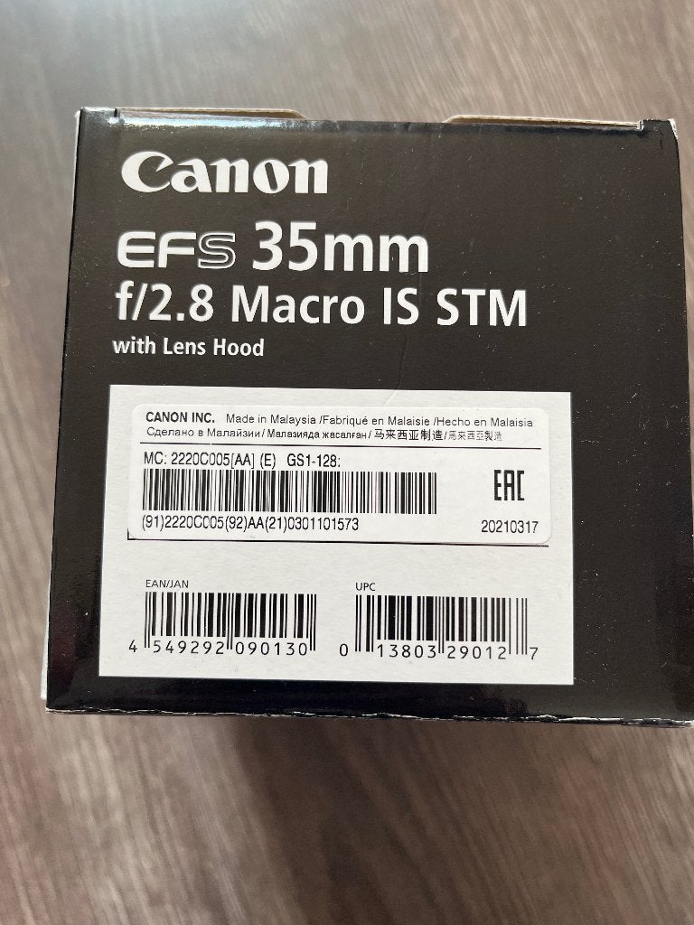 Canon 35mm f/2.8 Macro IS STM, Ophalen, Zo goed als nieuw, Canon, Macrolens