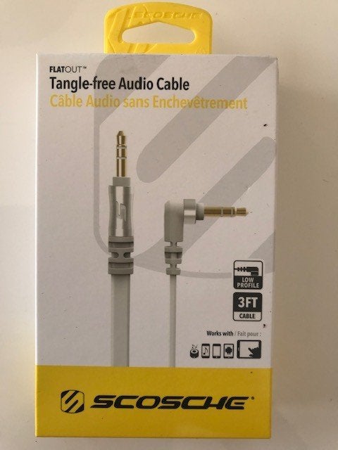 Scosche AUX3FSR  mini-jack / mini-jack cable, Audio, Tv en Foto, Audiokabels en Televisiekabels, Ophalen of Verzenden, Nieuw, Minder dan 2 meter