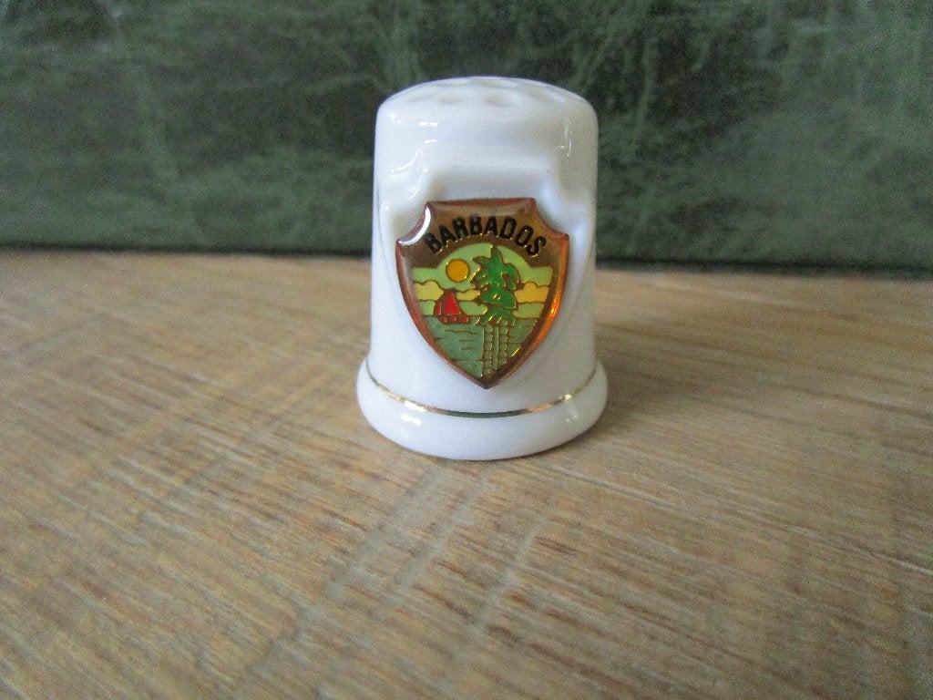 vingerhoedje Barbados, Verzamelen, Vingerhoedjes, Ophalen of Verzenden, Nieuw, Porselein
