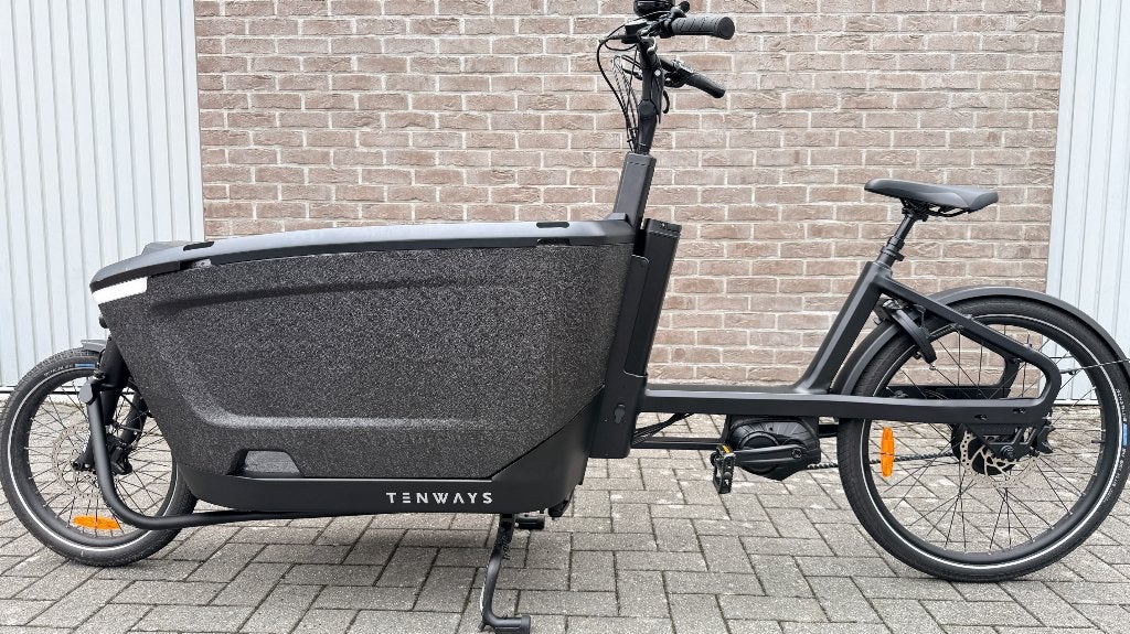 TENWAYS Cargo One elektrische bakfiets – slechts 507 km, Gebruikt, Elektrisch, 2 kinderen, Schijfrem