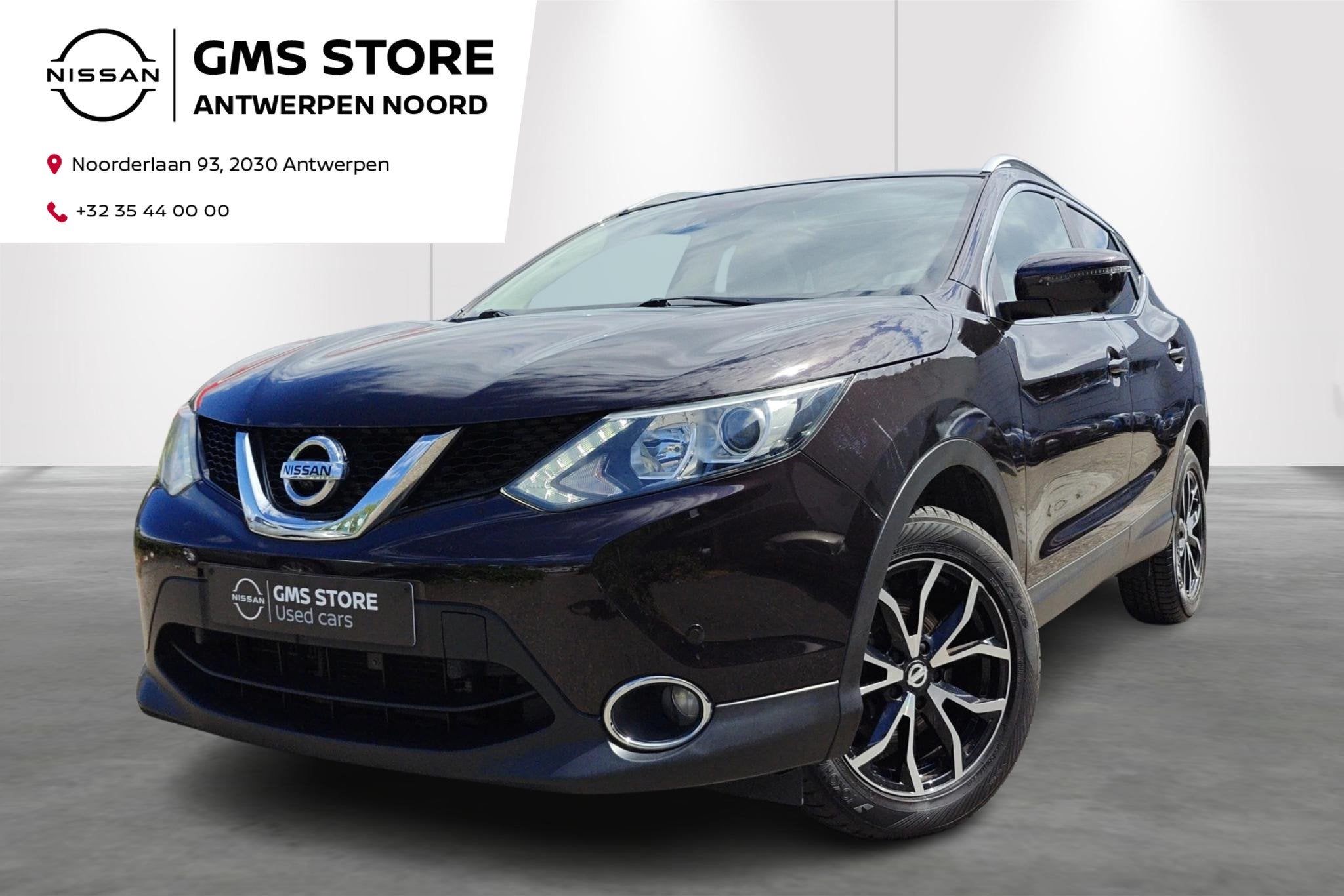 Nissan Qashqai 1.2 DIG-T N-Connecta Xtronic + Design Pack -, Auto's, Stof, 116 pk, Zwart, 1200 kg