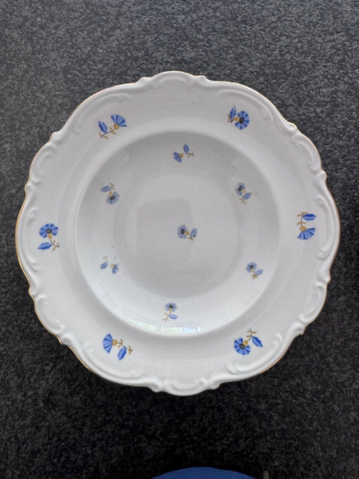 Mitterteich Bavaria vlas bloem 2*12 borden diep+plat, Enlèvement