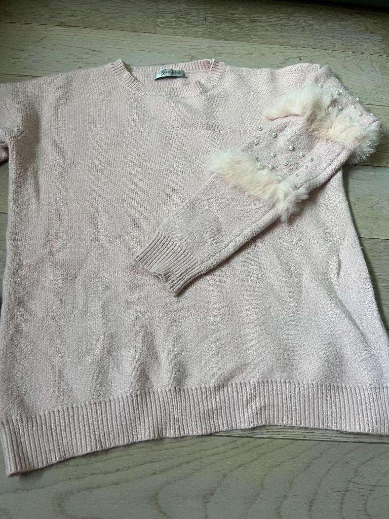 Lichtroze meisjestrui, Kinderen en Baby's, Gebruikt, Novostyle, Meisje, Trui of Vest