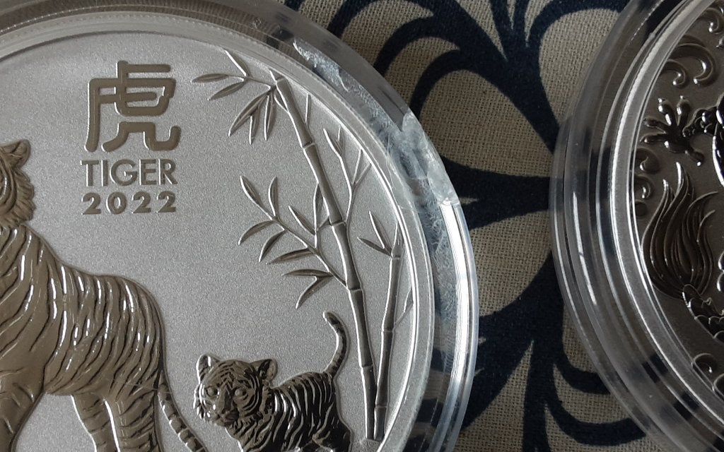 Pièces en argent (3 x 5 oz), Enlèvement ou Envoi, Argent