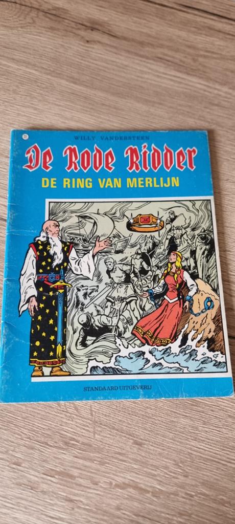 Strip De rode ridder - 22 De ring van Merlijn, Boeken, Eén stripboek, Ophalen of Verzenden, Gelezen, Willy Vandersteen