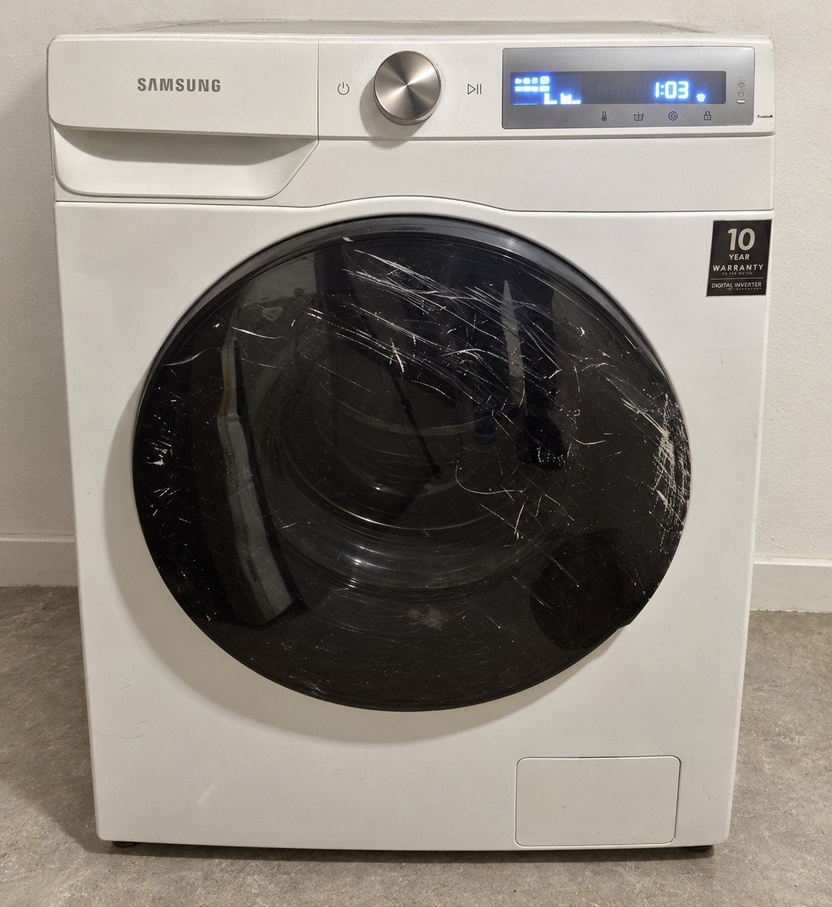 Samsung was-droogcombinatie 8/5 kg - Factuur erbij, Ophalen, Gebruikt, Energieklasse A of zuiniger, 90 tot 95 cm