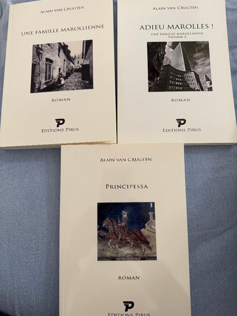 VAN CRUGTEN Alain, lot de 3 romans NEUFS, Envoi, Neuf, Belgique