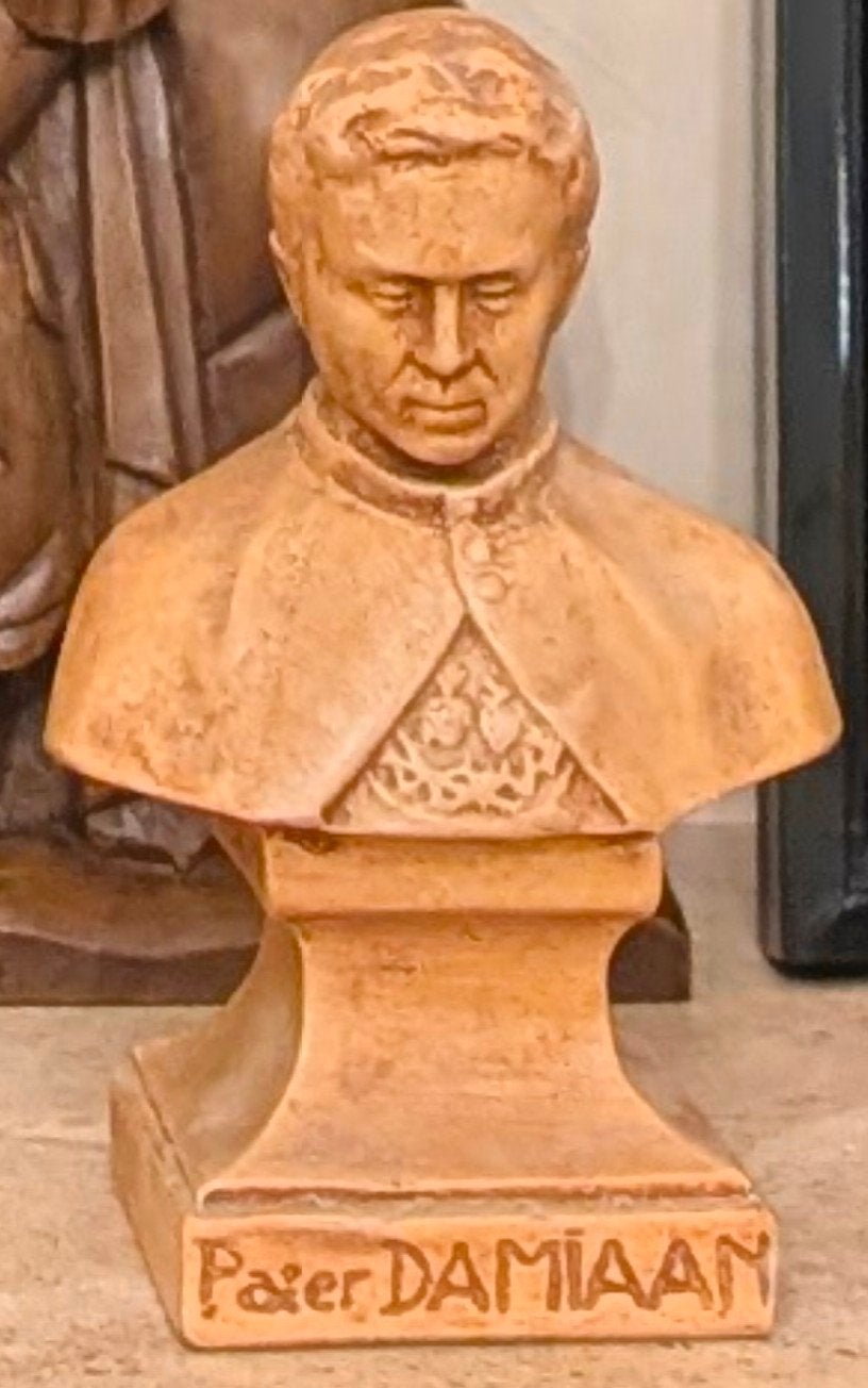 Pater Damiaan buste, Antiek en Kunst, Ophalen of Verzenden, Buste