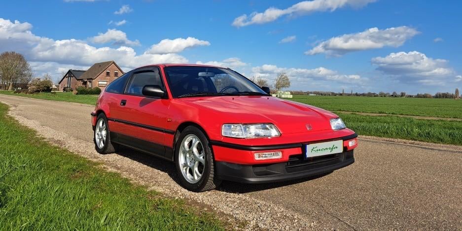 Honda CRX 1.6i DOHC, Auto's, Stof, Zwart, 4 cilinders, 1590 cc