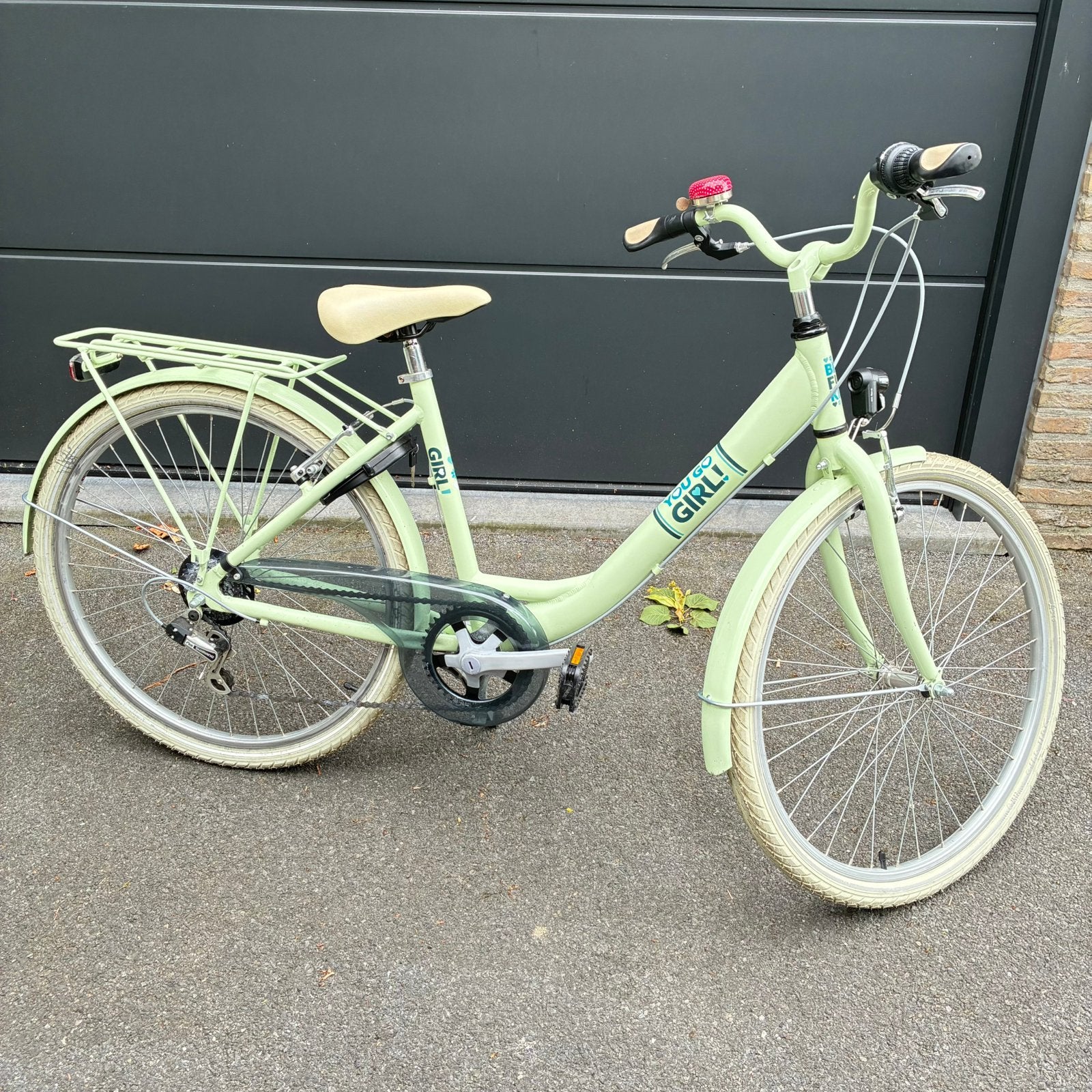 Kinderfiets 26 inch muntgroen, Fietsen en Brommers, Ophalen, Zo goed als nieuw, Versnellingen