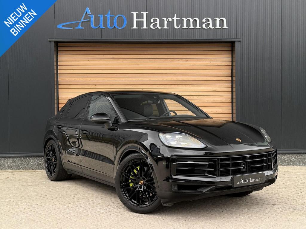 Porsche Cayenne Coupé 3.0 E-Hybrid MASSAGE|PANO|STOELVENTILA, Automaat, Cayenne, Zwart, Bedrijf