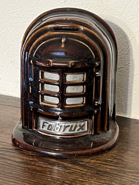 Gietijzeren spaarpot Fobrux kachels, Ophalen