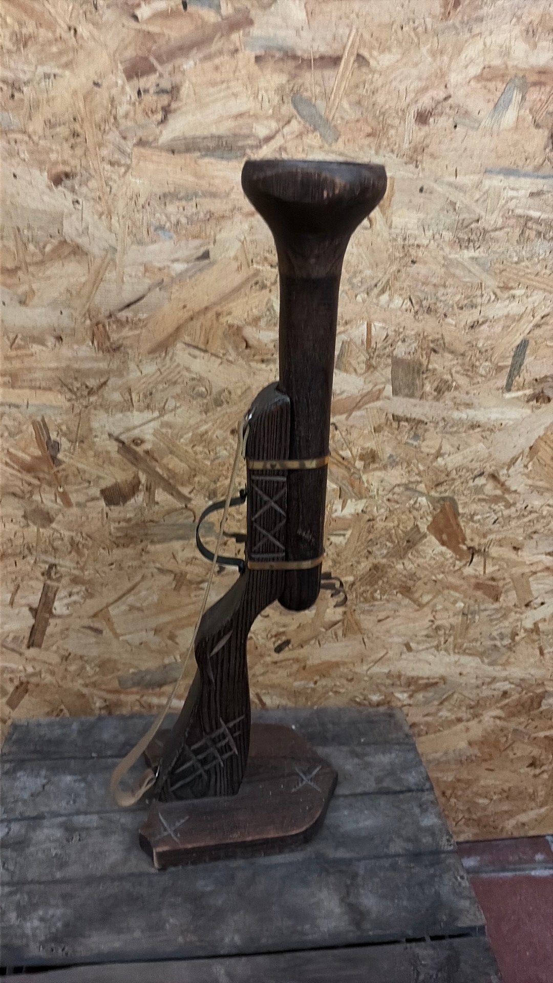 Decoratief geweer hout, Hobby en Vrije tijd, Ophalen, Gebruikt