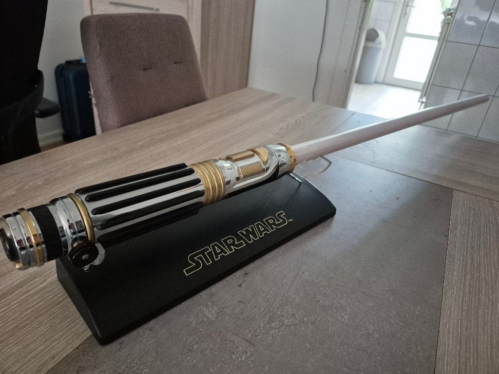 Mace Windu lightsaber Master replica, Verzamelen, Ophalen, Gebruikt, Replica