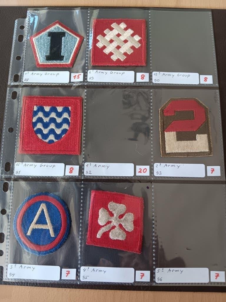 Us ww2 patches, Ophalen of Verzenden
