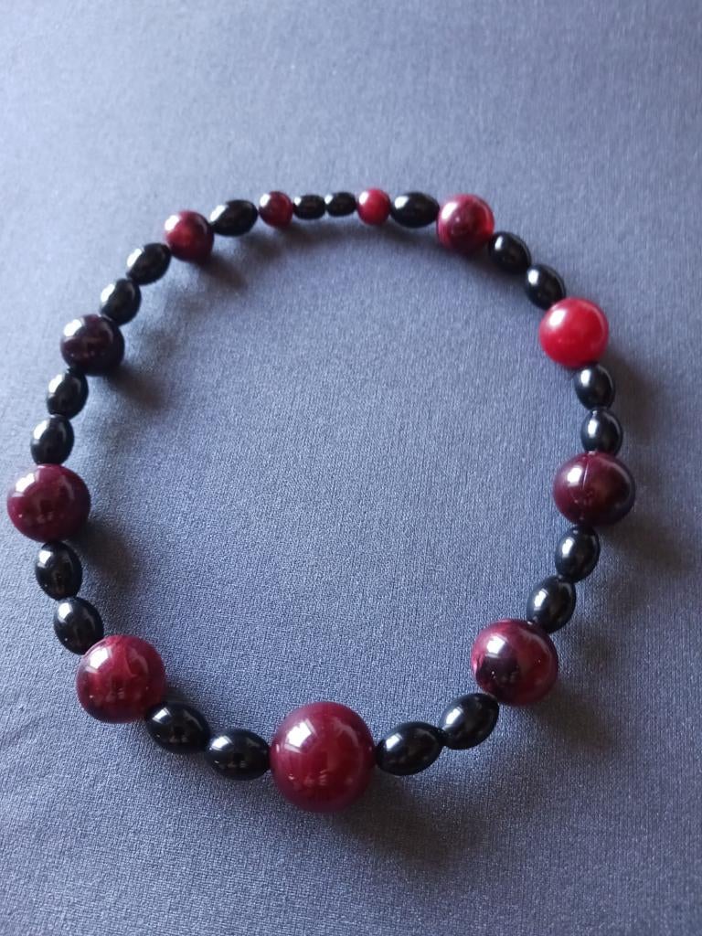 Ras de cou bakélite vintage, Handtassen en Accessoires, Armbanden, Ophalen