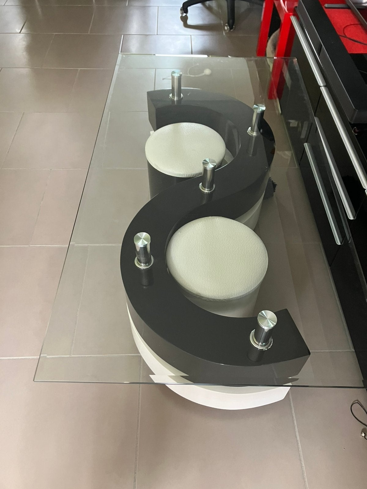 Table basse, 100 à 150 cm, Verre, Enlèvement, Utilisé
