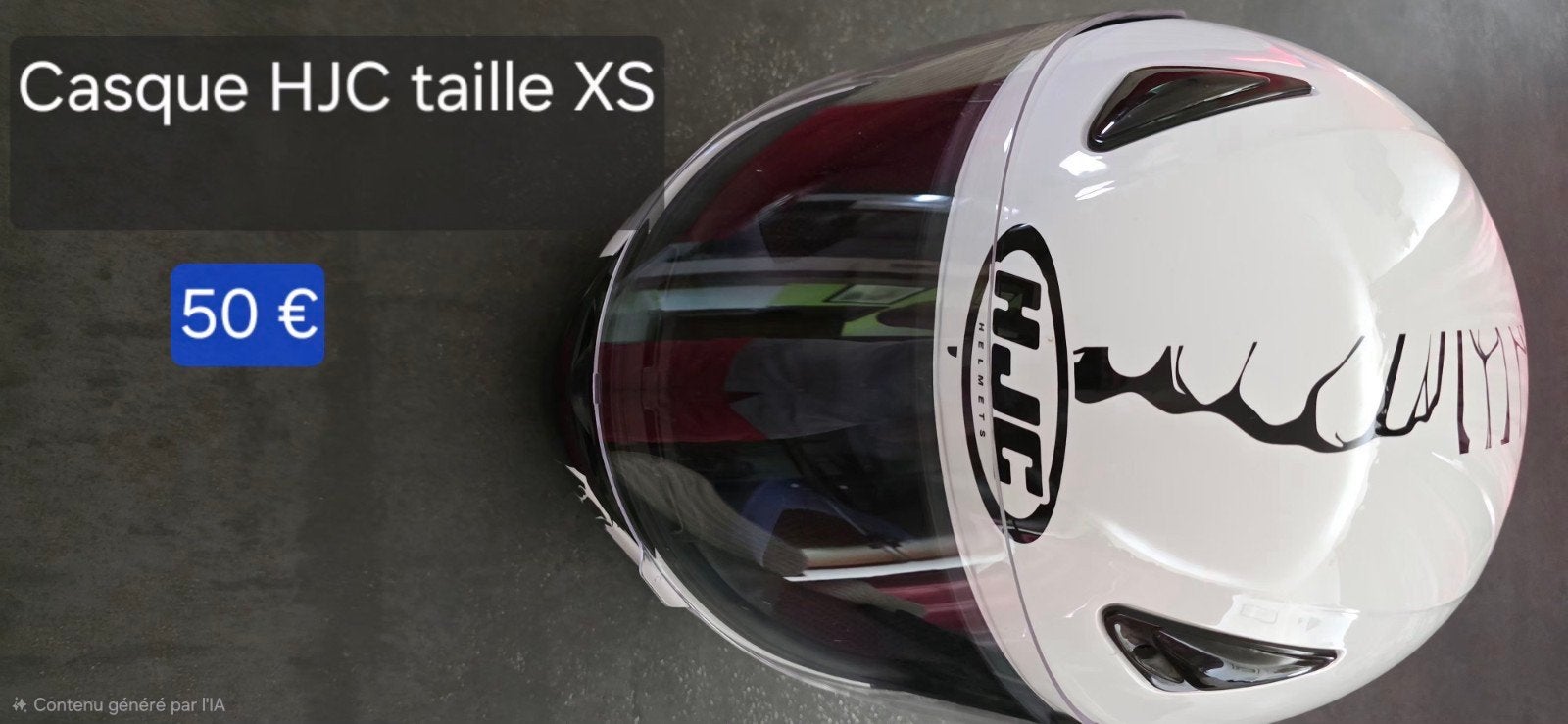 Casque moto de marque HJC taille  XS état neuf., Motoren, Kleding | Motorhelmen, XS, HJC