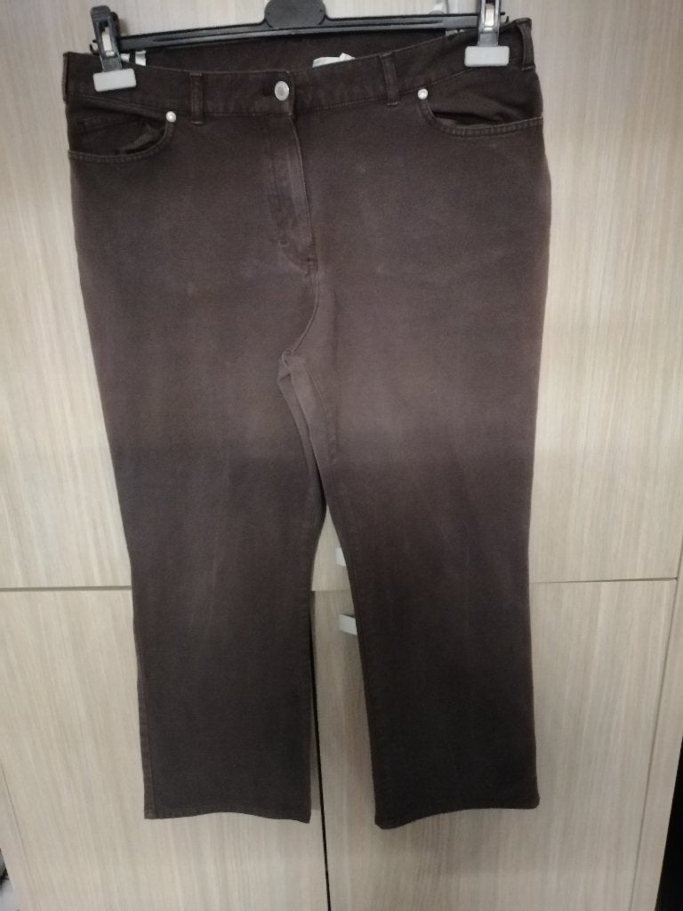 bruine katoenen broek MS MODE mt 46, Bruin, Ophalen of Verzenden, Zo goed als nieuw, MS Mode