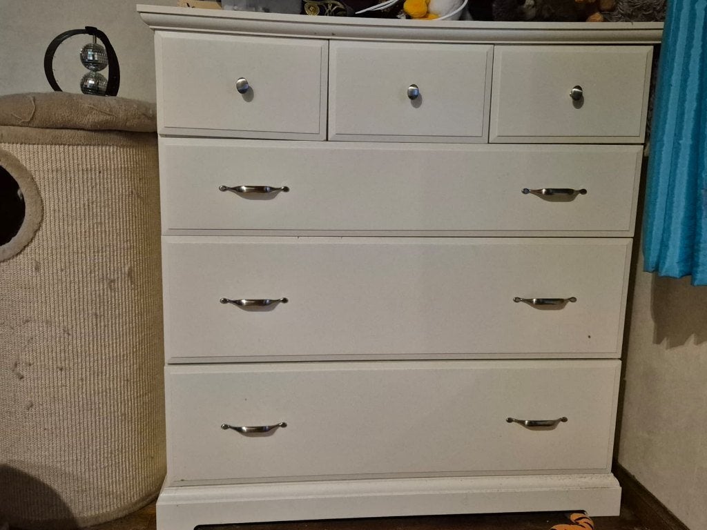 Commode Ikea blanche, 100 à 150 cm, Enlèvement, Utilisé, 100 à 150 cm