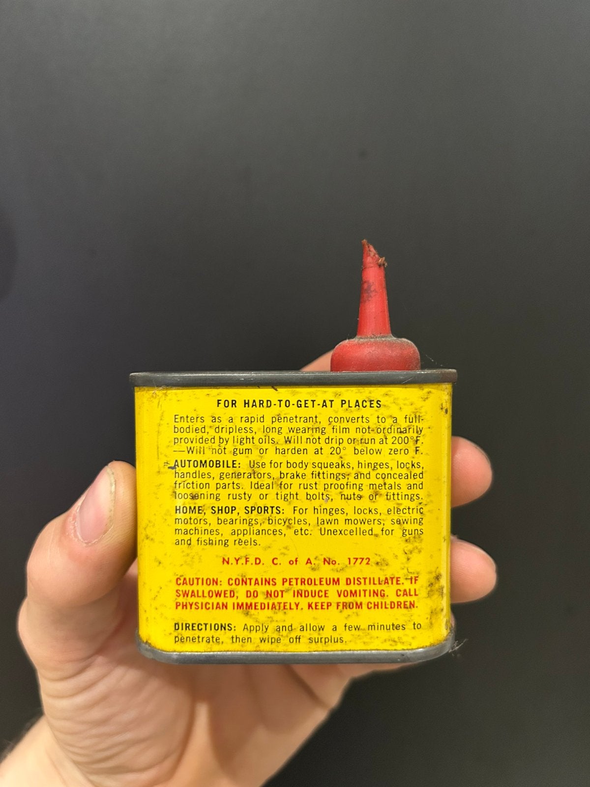 Oliekankje olieblik olie blik olieblik Pennzoil, Verzamelen, Ophalen of Verzenden