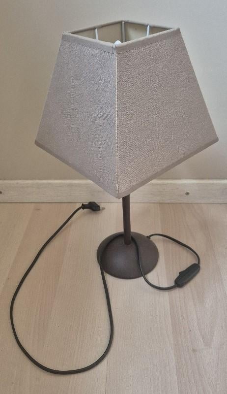 Schemerlamp tafellamp, Ophalen of Verzenden, Zo goed als nieuw, Stof, Minder dan 50 cm