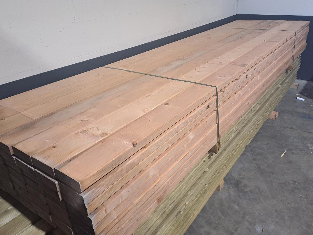 TE KOOP! Balken/gordingen/bruggen (€3,5/m): 45x145x4 m, Neuf, Enlèvement, 25 à 50 mm, Poutre