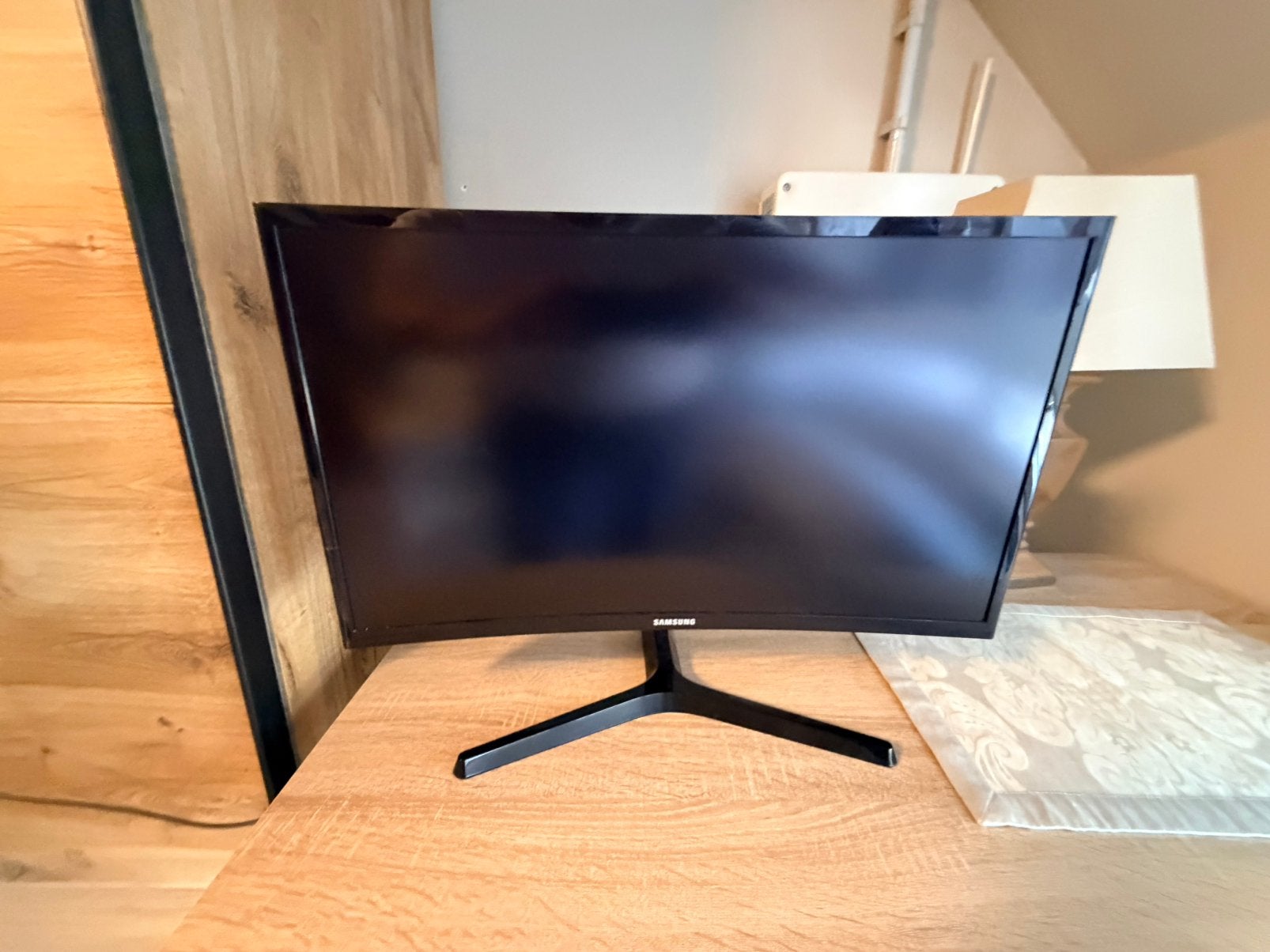 Samsung curved computer scherm 24inch, Haut-parleurs intégrés, 3 à 5 ms, VA, Comme neuf